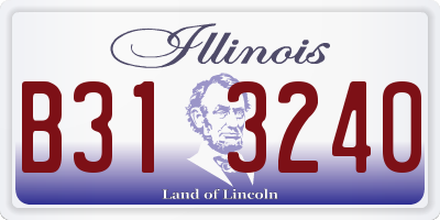 IL license plate B313240