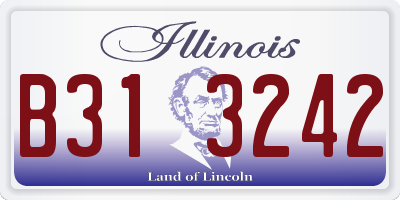 IL license plate B313242