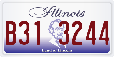 IL license plate B313244