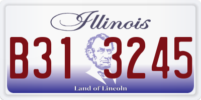 IL license plate B313245