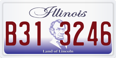 IL license plate B313246