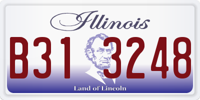 IL license plate B313248