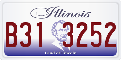IL license plate B313252