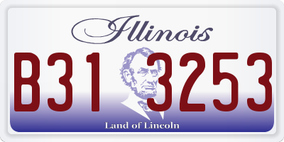 IL license plate B313253