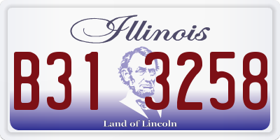 IL license plate B313258
