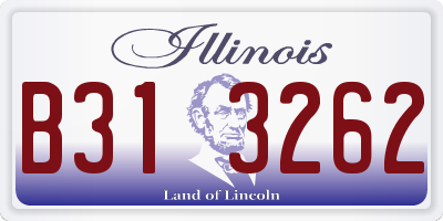 IL license plate B313262
