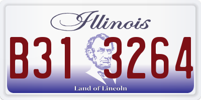 IL license plate B313264
