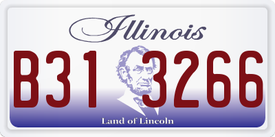 IL license plate B313266