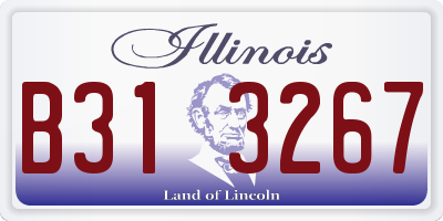 IL license plate B313267
