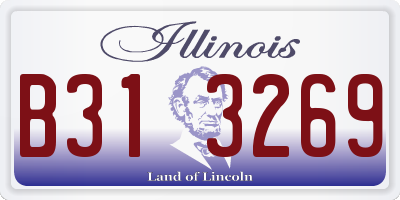 IL license plate B313269