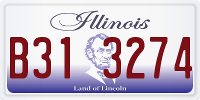 IL license plate B313274