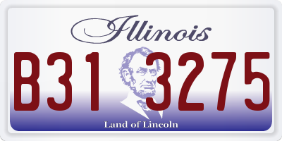 IL license plate B313275