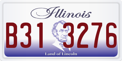 IL license plate B313276