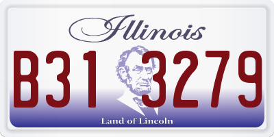 IL license plate B313279