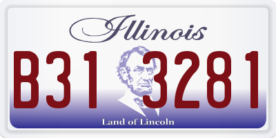 IL license plate B313281
