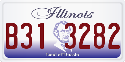 IL license plate B313282
