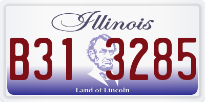 IL license plate B313285