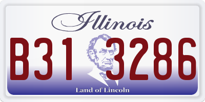 IL license plate B313286