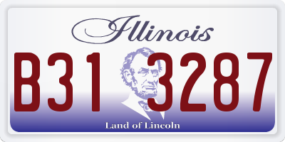 IL license plate B313287