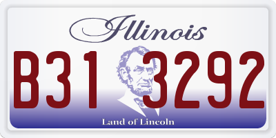 IL license plate B313292