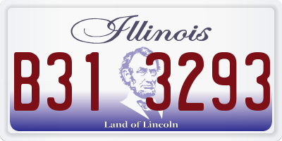 IL license plate B313293