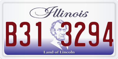 IL license plate B313294