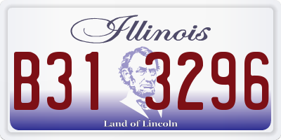 IL license plate B313296