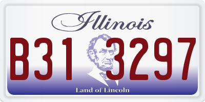 IL license plate B313297