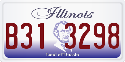 IL license plate B313298