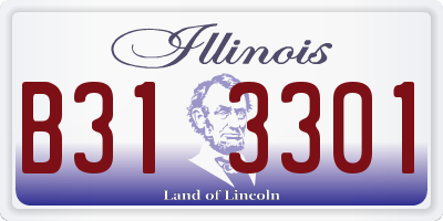 IL license plate B313301