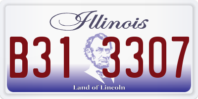 IL license plate B313307