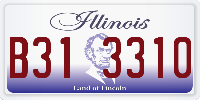 IL license plate B313310