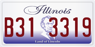 IL license plate B313319