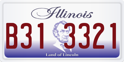 IL license plate B313321