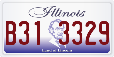 IL license plate B313329