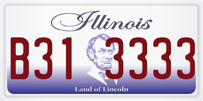 IL license plate B313333