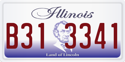 IL license plate B313341
