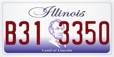 IL license plate B313350