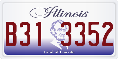 IL license plate B313352