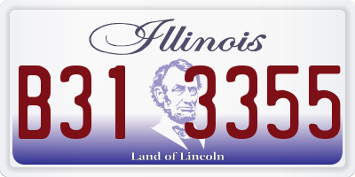 IL license plate B313355