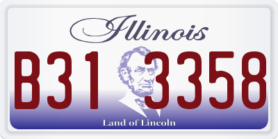 IL license plate B313358