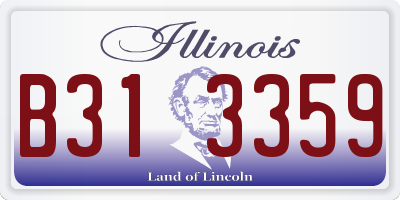 IL license plate B313359