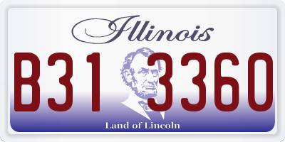IL license plate B313360