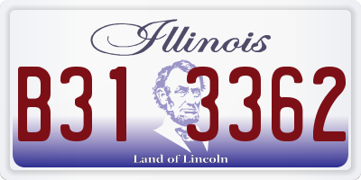 IL license plate B313362