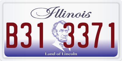 IL license plate B313371