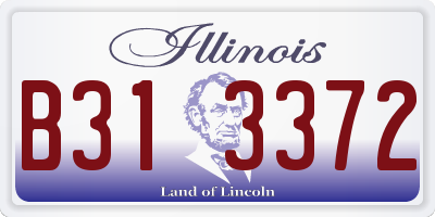 IL license plate B313372