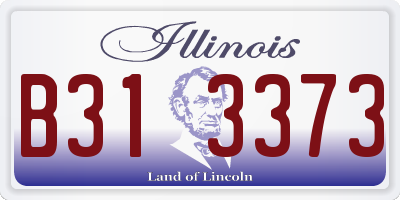 IL license plate B313373