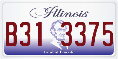 IL license plate B313375