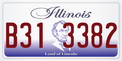 IL license plate B313382