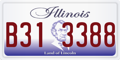 IL license plate B313388